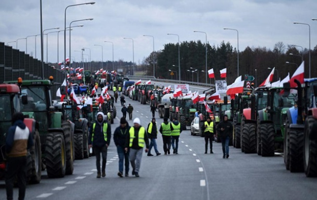 Польсько-український кордон знову заблокований.