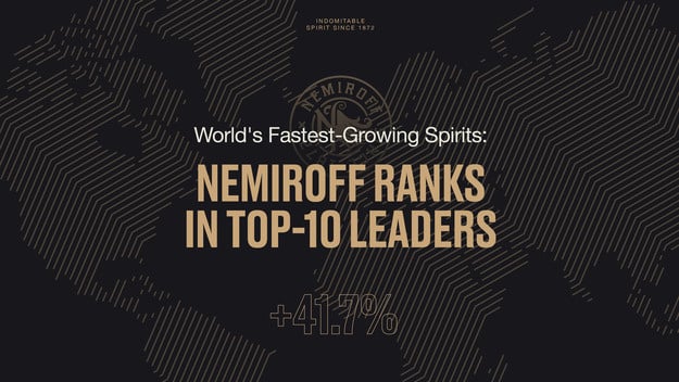 Український бренд Nemiroff увійшов до десятки найбільш швидко зростаючих брендів серед всіх міцних напоїв у світі, за даними видання The Spirits Business.
