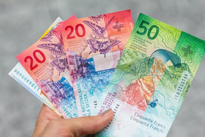 Швейцарський франк піднявся до найвищого рівня у парі з євро майже за десять років.