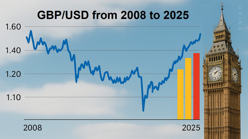 За последние полтора десятилетия валютная пара фунт стерлингов/доллар США (GBP/USD) прошла через череду драматических колебаний, отражающих как глобальные экономические кризисы, так и внутренние потрясения в Великобритании и США.