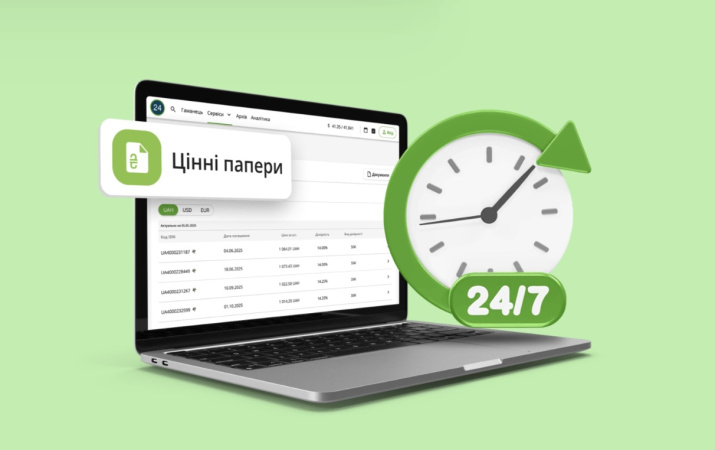 Приватбанк запустил круглосуточный режим работы инвестиционной площадки в веб-версии Приват24.