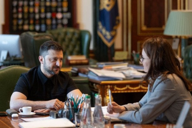 Президент Владимир Зеленский на заседании фракции