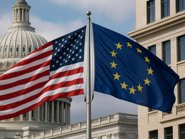 Если построить график «переобуваний» Трампа по Украине и график динамики торговых переговоров между Европой и США, то можно заметить, что «переобувание» Трампа часто происходит как раз перед переговорными экстремумами с Европой.