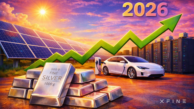 В XFINE в конце 2025 года представили сценарный анализ рынка серебра на 2026 год, отметив, что белый металл входит в новый период с редким сочетанием фундаментальных факторов.