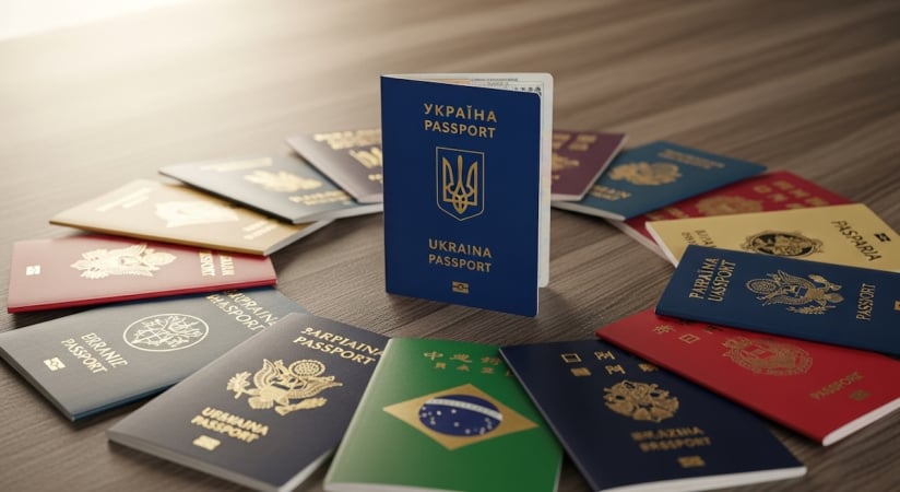 Украинский паспорт в топ-30 мира: Henley & Partners обнародовали новый рейтинг силы паспортов