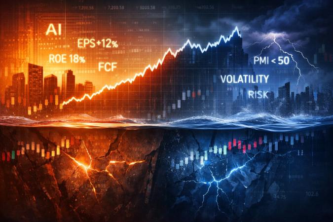 Глобальний фондовий ринок у 2026 році перебуває в середовищі підвищених ризиків і неоднозначних очікувань.