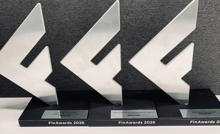 Приватбанк цьогоріч конвертував клієнтську довіру у шість нагород фінансової премії FinAwards 2026, яку проводять Мінфін та Finance.ua.