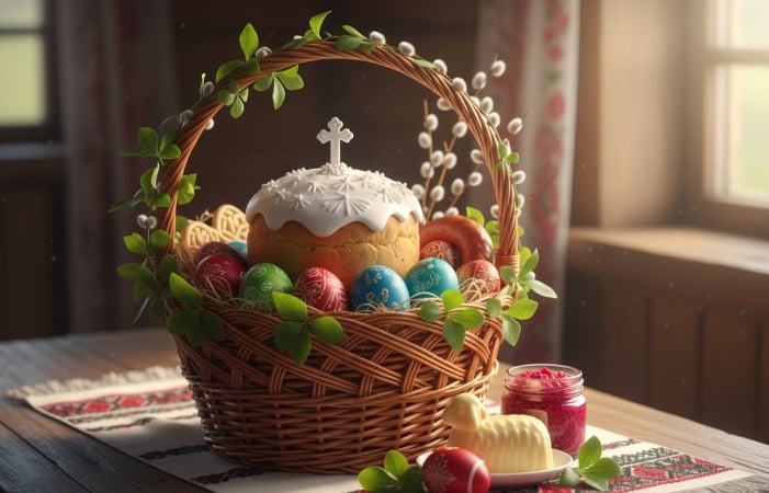 Пасхальная корзина-2026: как изменились цены за год