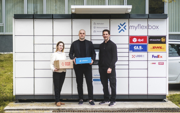 Nova Post розпочинає доставку посилок у поштомати myflexbox в Австрії, використовуючи власний автопарк.