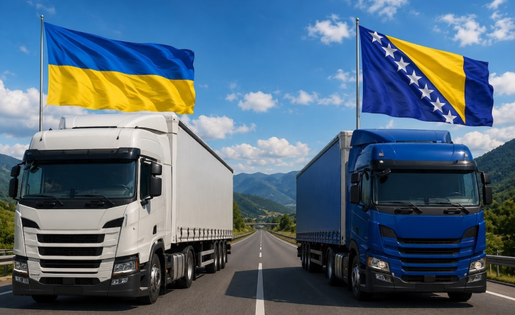 Між Україною та Боснією і Герцеговиною запрацює «транспортний безвіз»