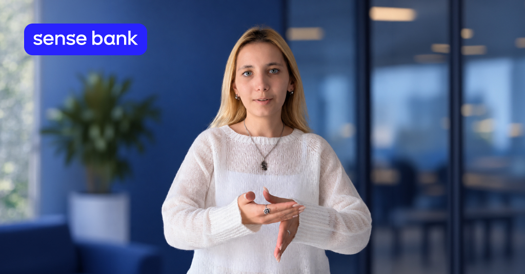 Sense Bank расширил возможности цифровой поддержки клиентов – теперь в видеочате мобильного приложения Sense SuperApp доступны консультации на украинском жестовом языке