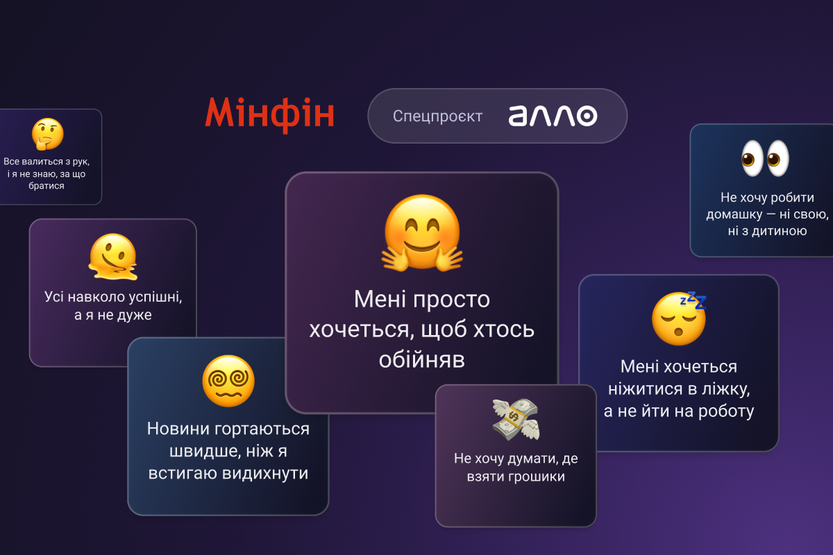До Всесвітнього дня психічного здоров’я маркетплейс інноваційних товарів Алло та «Мінфін» запустили інтерактивний спецпроєкт «Підзарядка для менталки».