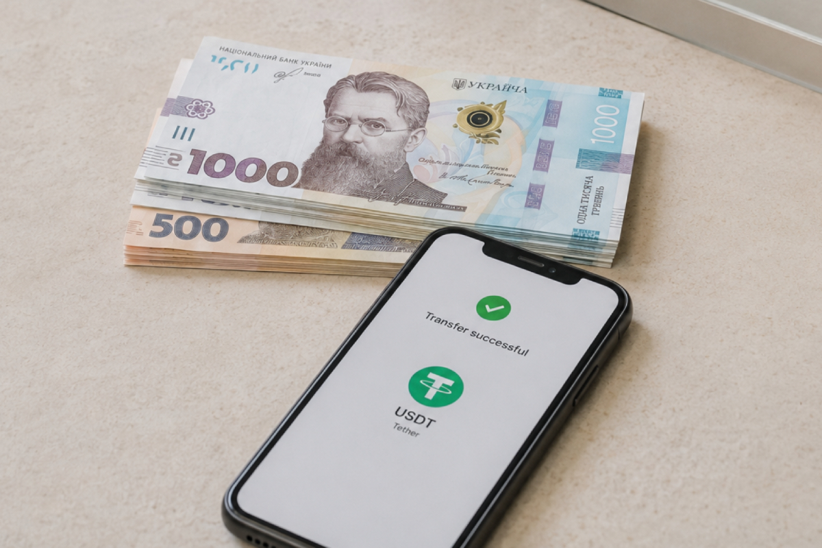 Как выгодно и быстро обменять USDT или USDC на гривну в Украине